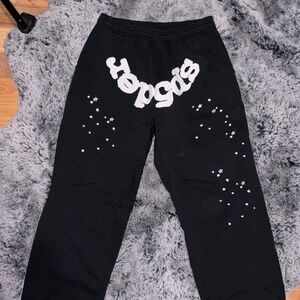 OG Black Sp5der Web Sweatpants